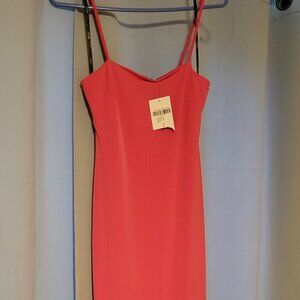 Forever 21 f21 long bright pink dress size small new nwt